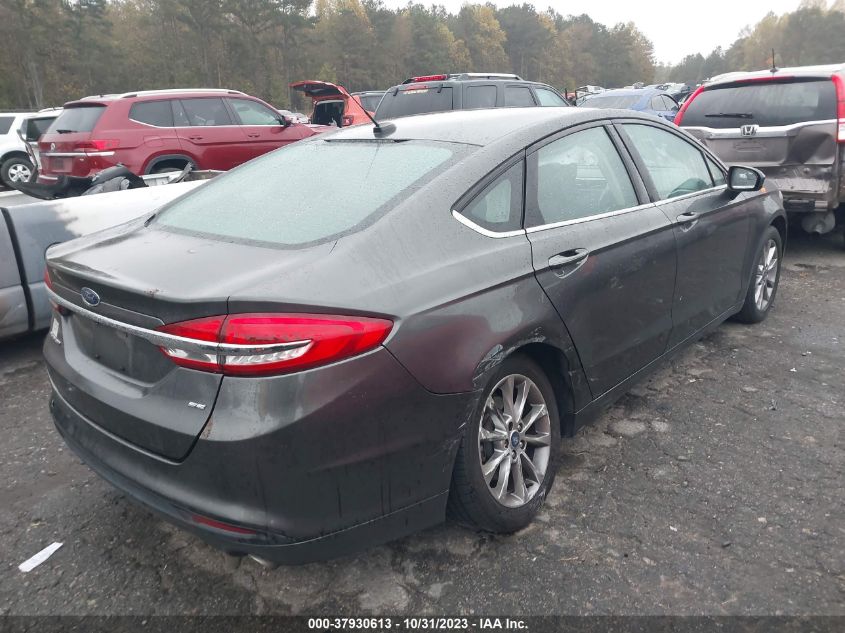 2017 FORD FUSION SE - 3FA6P0H75HR150467