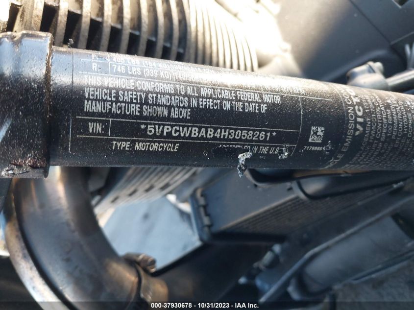 2017 VICTORY MOTORCYCLES HIGH-BALL 5VPCWBAB4H3058261