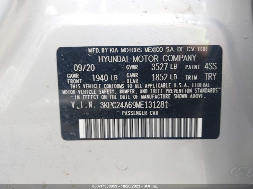 2021 HYUNDAI ACCENT SE - 3KPC24A69ME131281