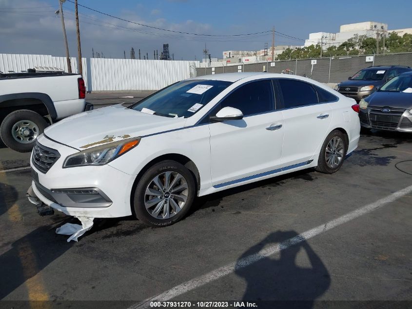 2016 HYUNDAI SONATA 2.4L SPORT - 5NPE34AF9GH277623