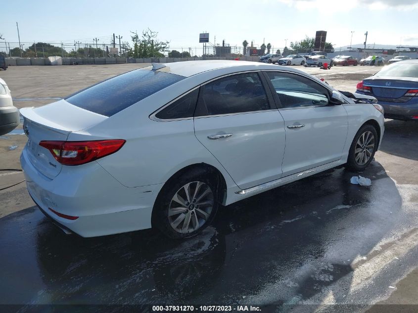 2016 HYUNDAI SONATA 2.4L SPORT - 5NPE34AF9GH277623