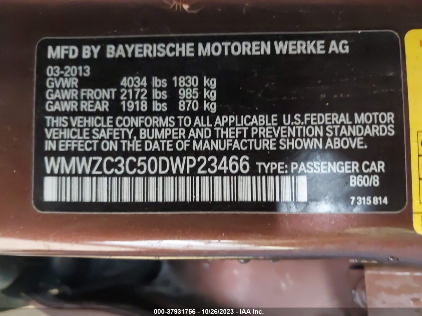 2013 MINI COOPER COUNTRYMAN S - WMWZC3C50DWP23466