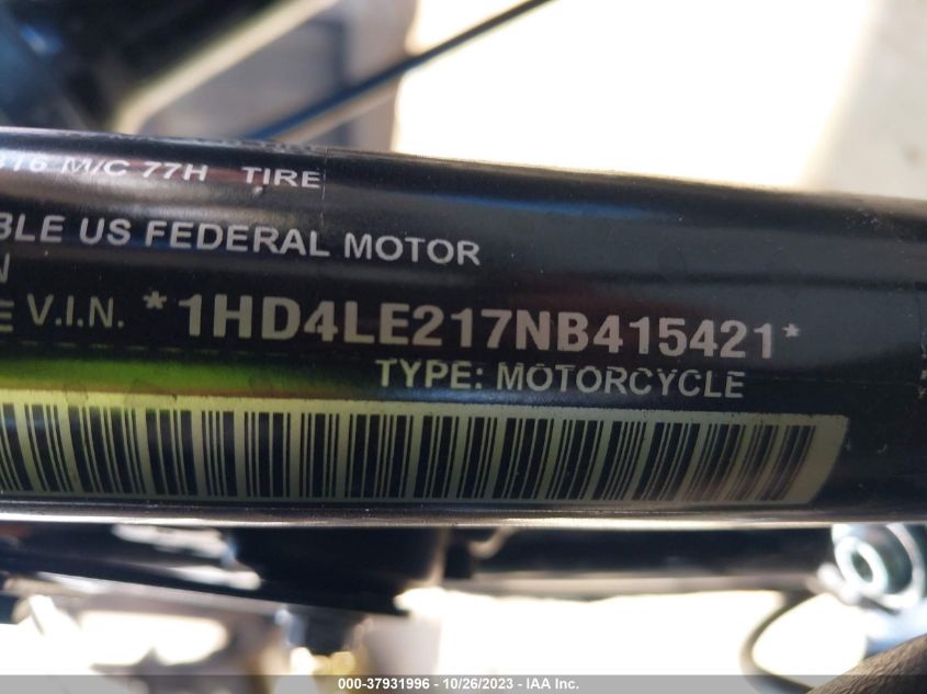 2022 HARLEY-DAVIDSON XL883 N - 1HD4LE217NB415421