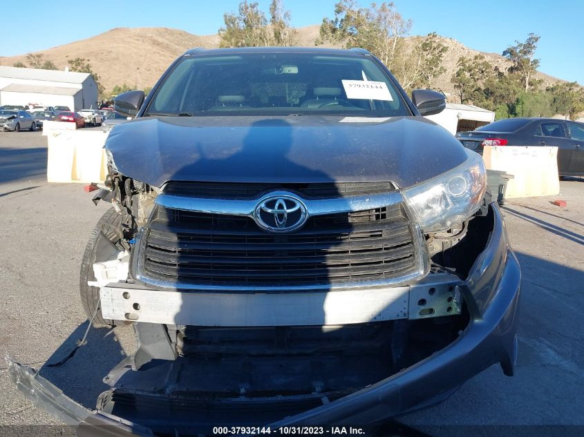 2015 TOYOTA HIGHLANDER XLE - 5TDKKRFH1FS070424