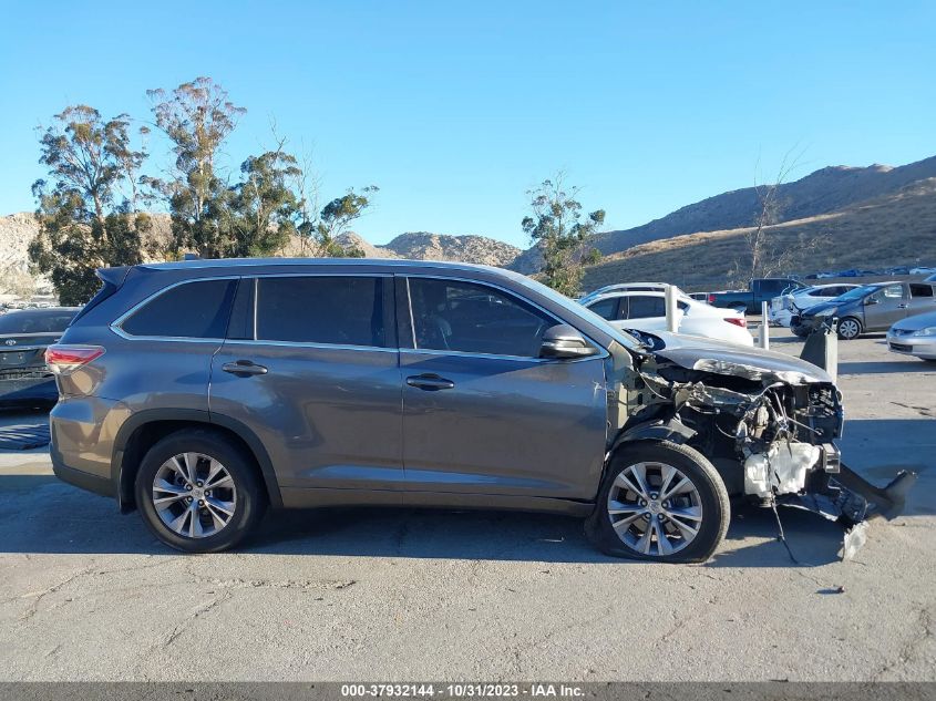 2015 TOYOTA HIGHLANDER XLE - 5TDKKRFH1FS070424