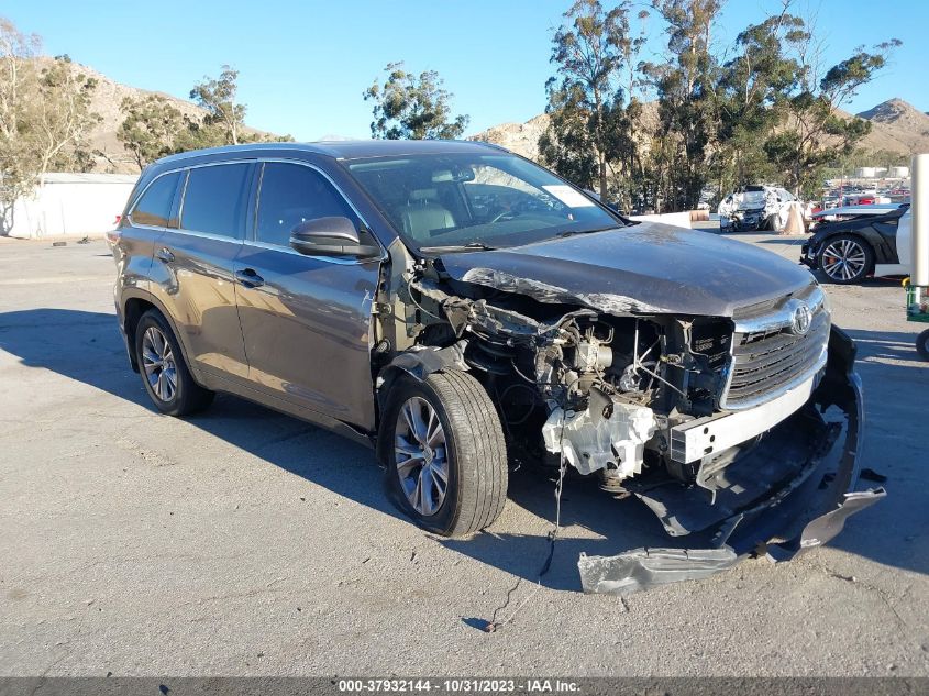 2015 TOYOTA HIGHLANDER XLE - 5TDKKRFH1FS070424