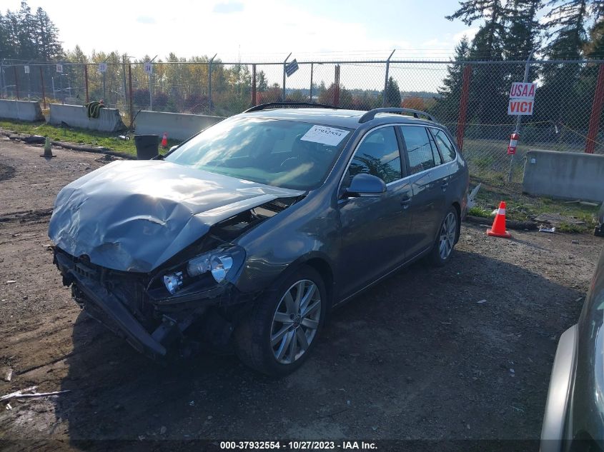 2014 VOLKSWAGEN JETTA SPORTWAGEN TDI W/SUNROOF - 3VWML7AJ0EM604254