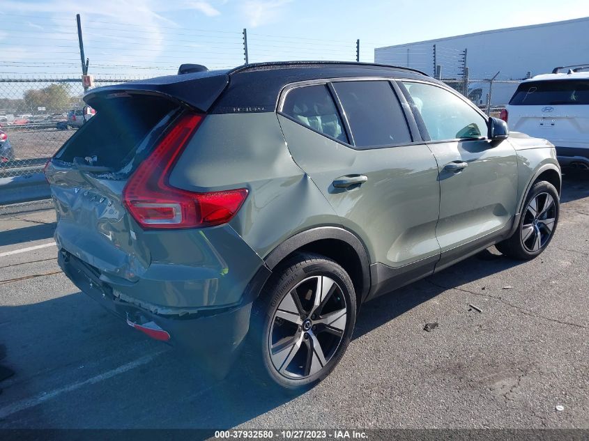 2021 VOLVO XC40 RECHARGE PURE ELECTRIC P8 - YV4ED3URXM2528365