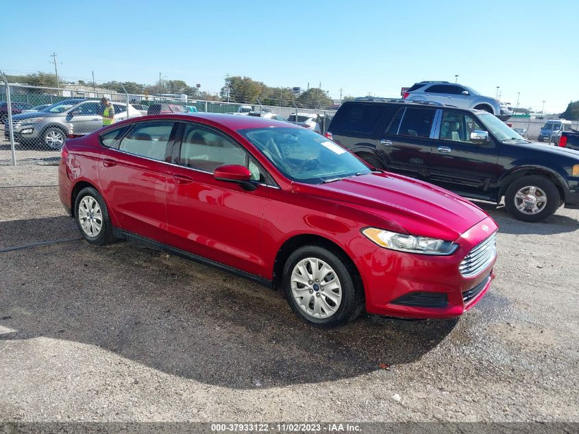 2013 FORD FUSION S - 3FA6P0G76DR215256