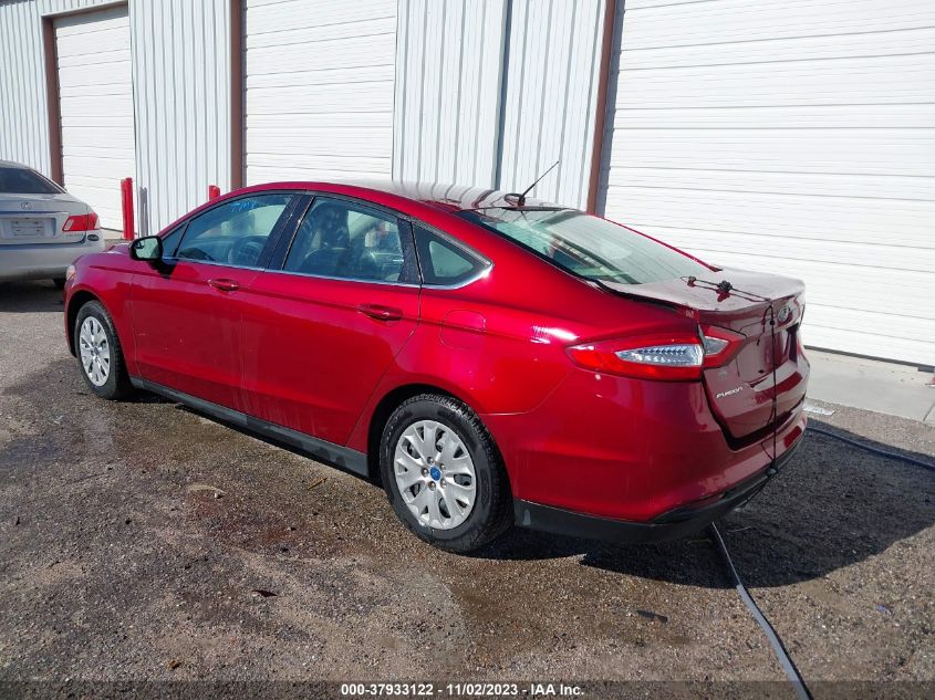 2013 FORD FUSION S - 3FA6P0G76DR215256