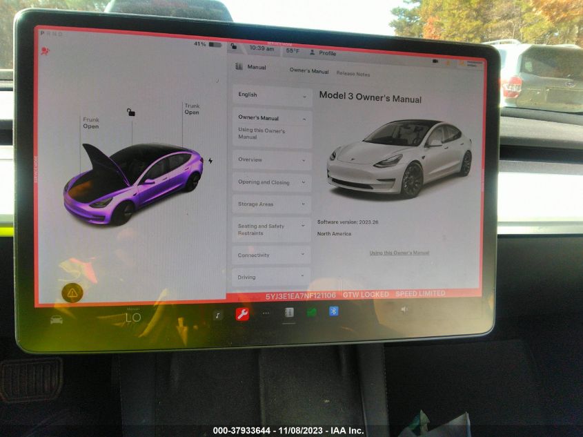 2022 TESLA MODEL 3 - 5YJ3E1EA7NF121106