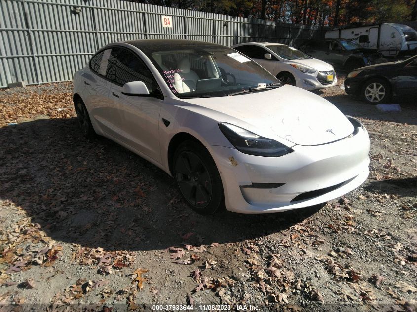 2022 TESLA MODEL 3 - 5YJ3E1EA7NF121106