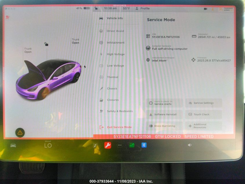 2022 TESLA MODEL 3 - 5YJ3E1EA7NF121106