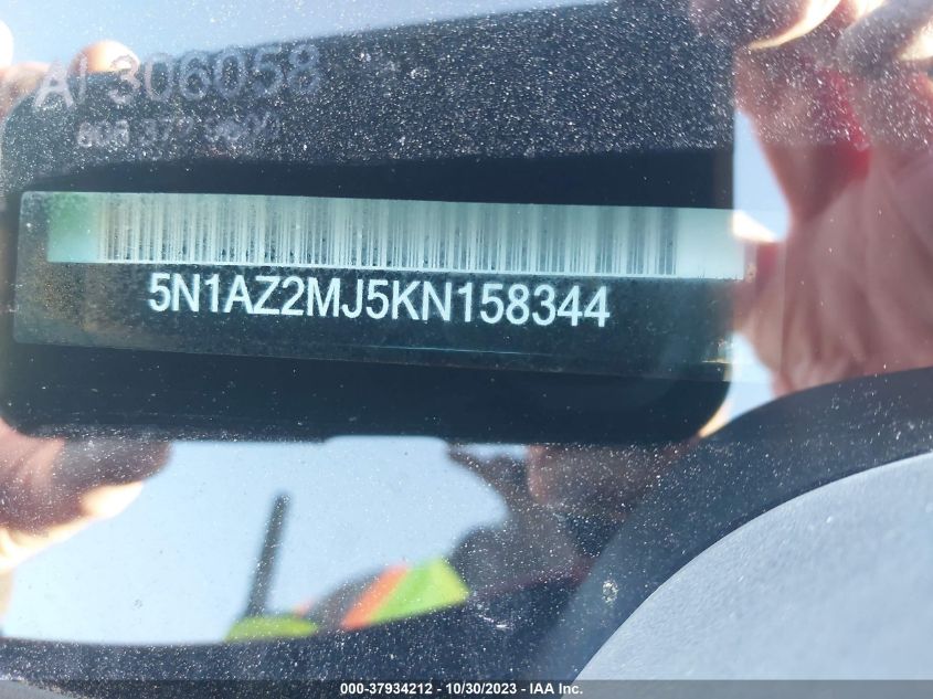 2019 NISSAN MURANO S/SL/SV/PLATINUM - 5N1AZ2MJ5KN158344