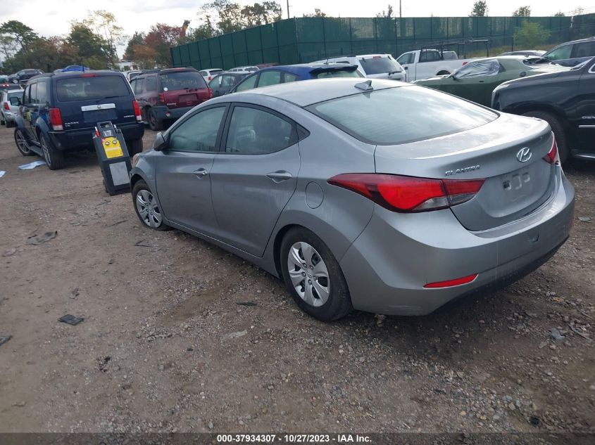 2016 HYUNDAI ELANTRA SE/SPORT/LIMITED - 5NPDH4AE7GH741786