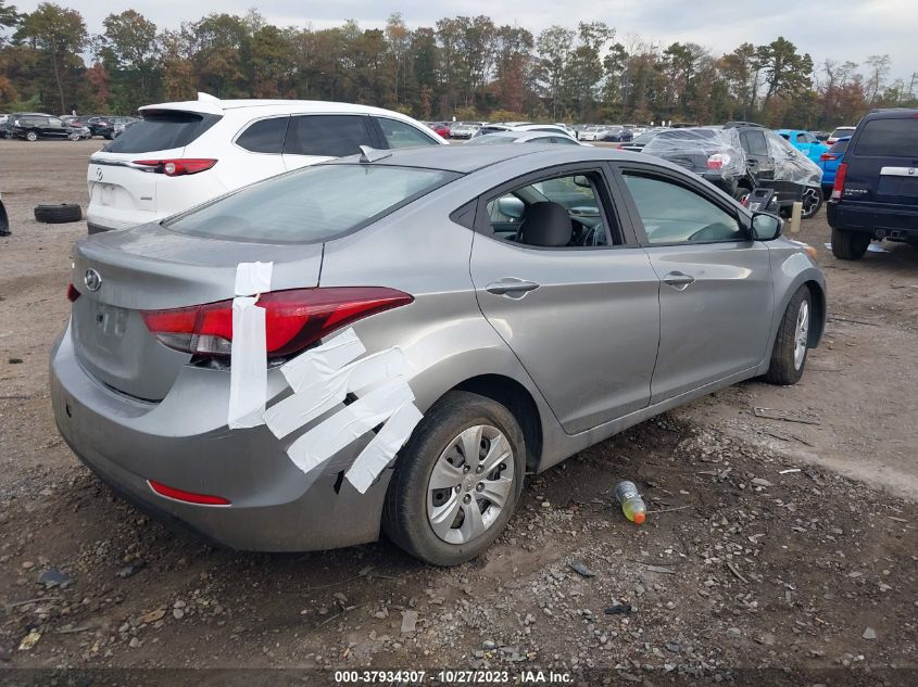 2016 HYUNDAI ELANTRA SE/SPORT/LIMITED - 5NPDH4AE7GH741786