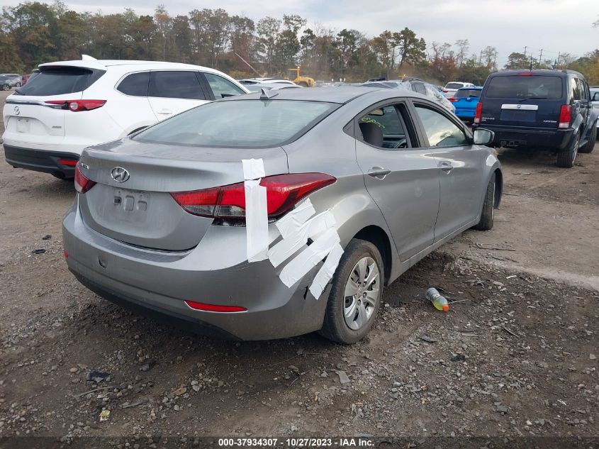 2016 HYUNDAI ELANTRA SE/SPORT/LIMITED - 5NPDH4AE7GH741786