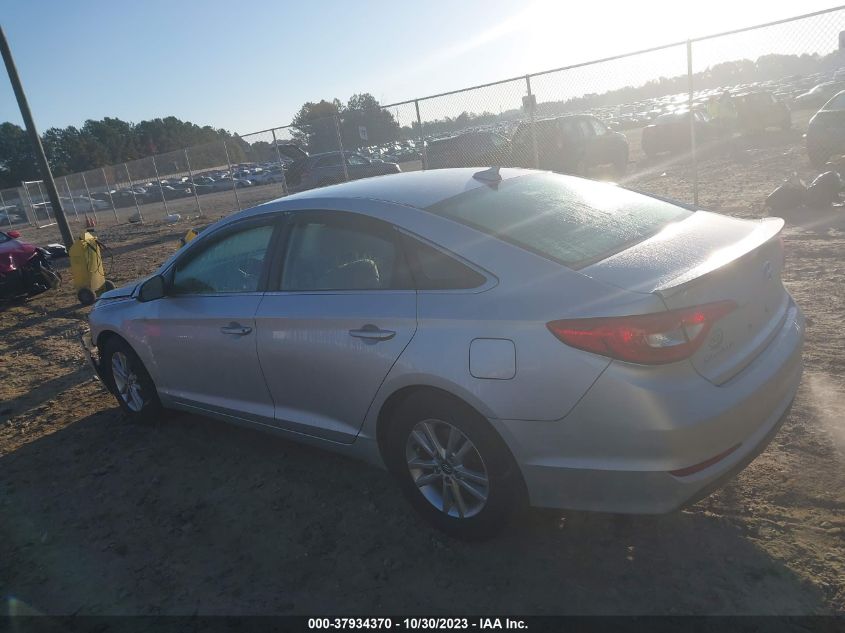 2017 HYUNDAI SONATA 2.4L - 5NPE24AFXHH578566