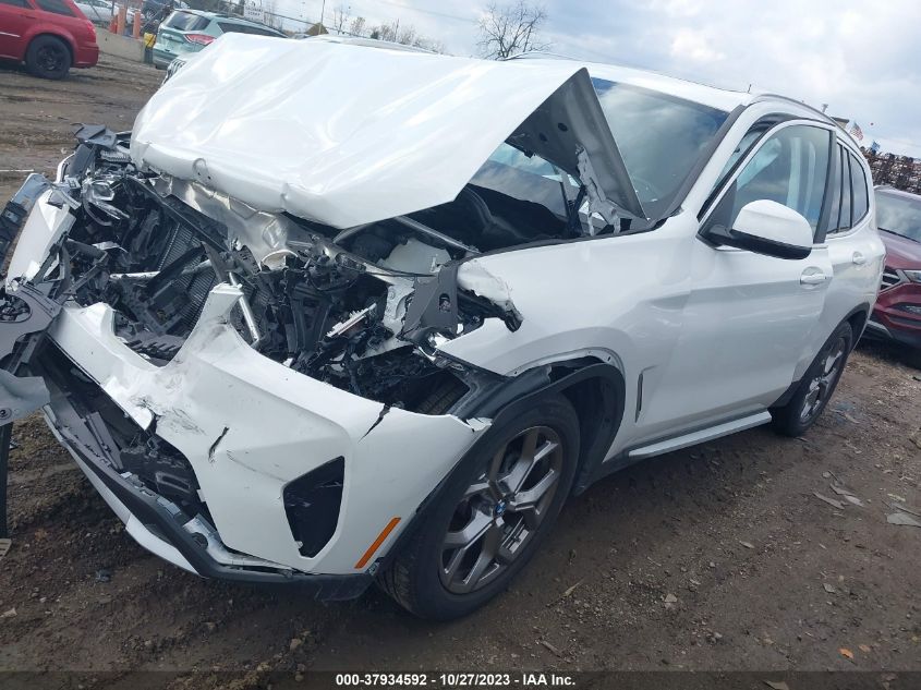 2022 BMW X3 XDRIVE30I - WBX57DP04NN176495