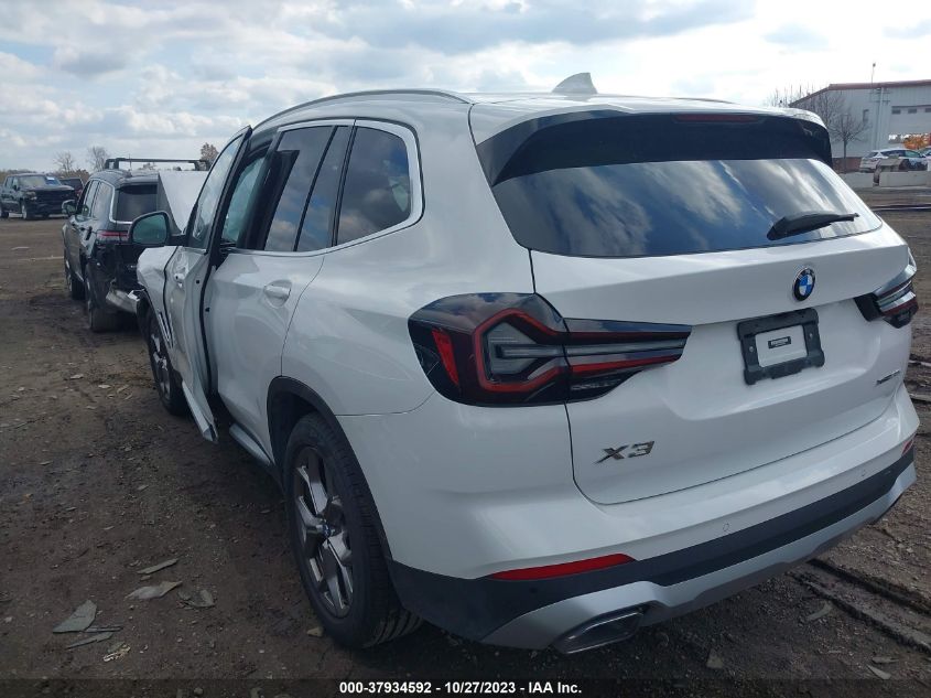 2022 BMW X3 XDRIVE30I - WBX57DP04NN176495