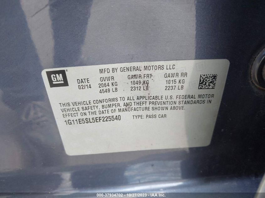 2014 CHEVROLET MALIBU LT - 1G11E5SL5EF225540