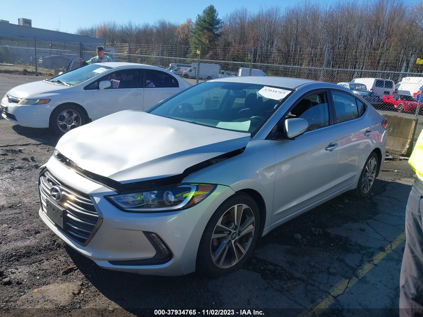 VIN 5NPD84LF2JH252144 2018 HYUNDAI ELANTRA LIMITED