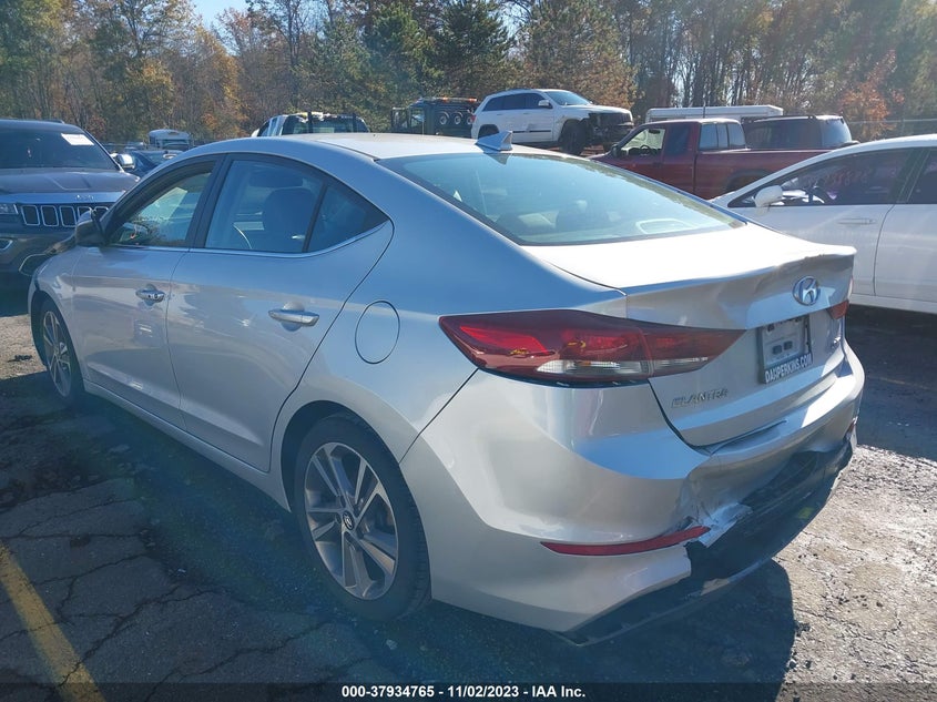 VIN 5NPD84LF2JH252144 2018 HYUNDAI ELANTRA LIMITED