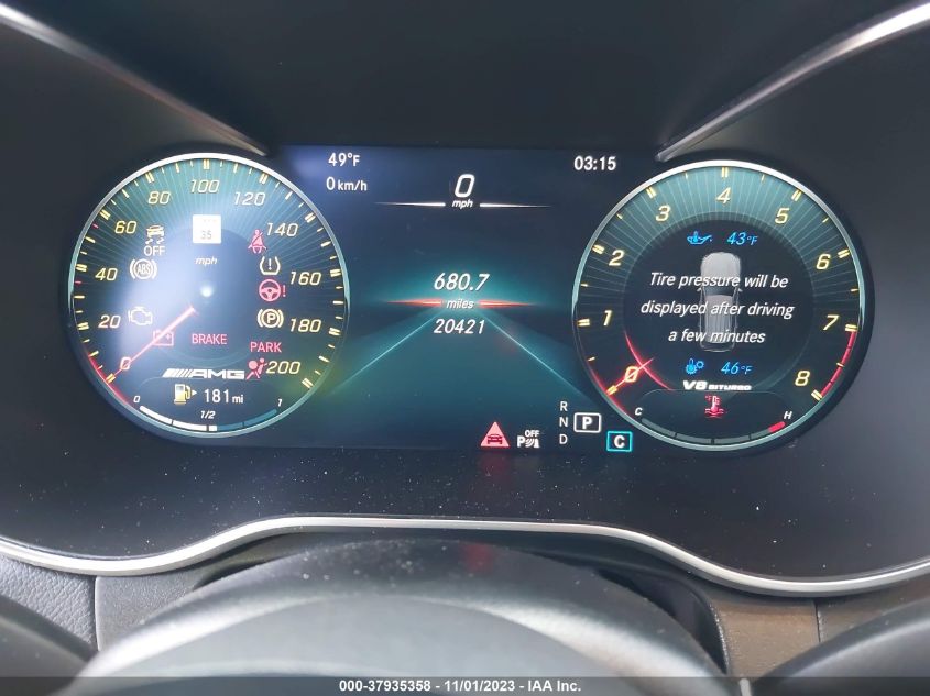 2020 MERCEDES-BENZ AMG GLC 63 4MATIC - WDC0G8JB9LF698971