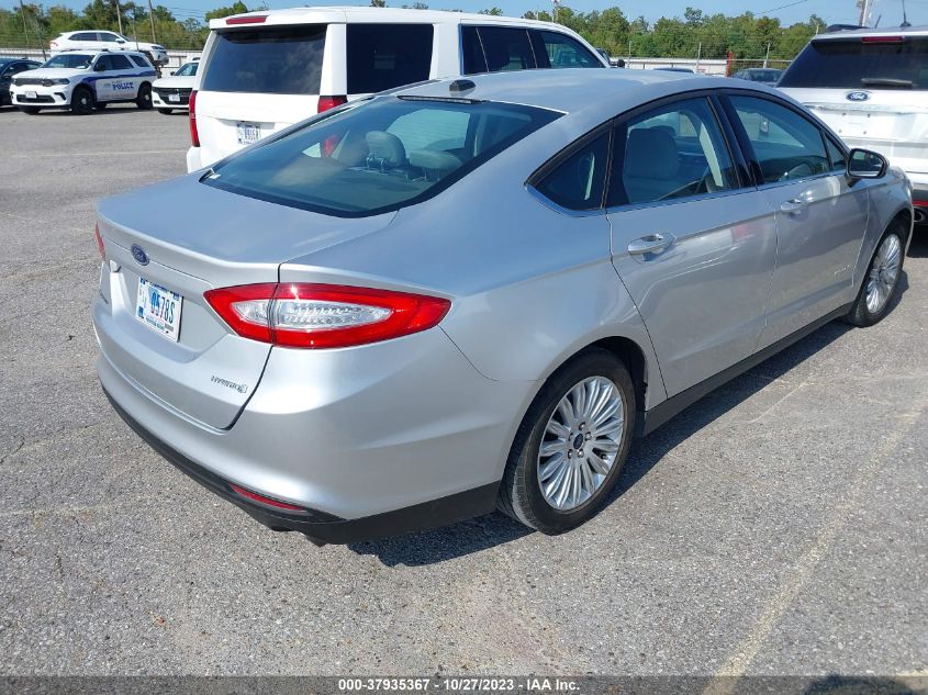 2016 FORD FUSION S HYBRID - 3FA6P0UU5GR369682