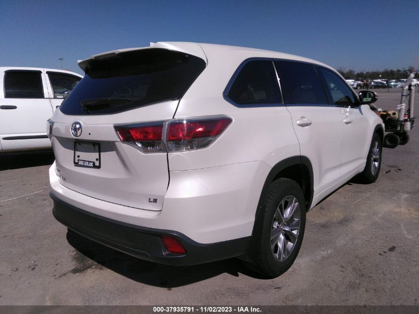 2015 TOYOTA HIGHLANDER LE - 5TDZKRFH5FS050353