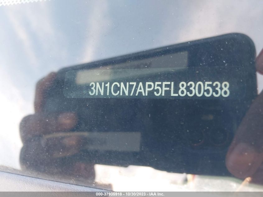 2015 NISSAN VERSA S/S PLUS/SL/SV - 3N1CN7AP5FL830538