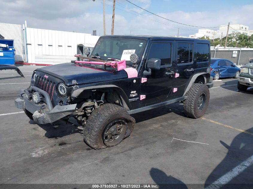 2014 JEEP WRANGLER UNLIMITED SAHARA - 1C4BJWEG2EL147120