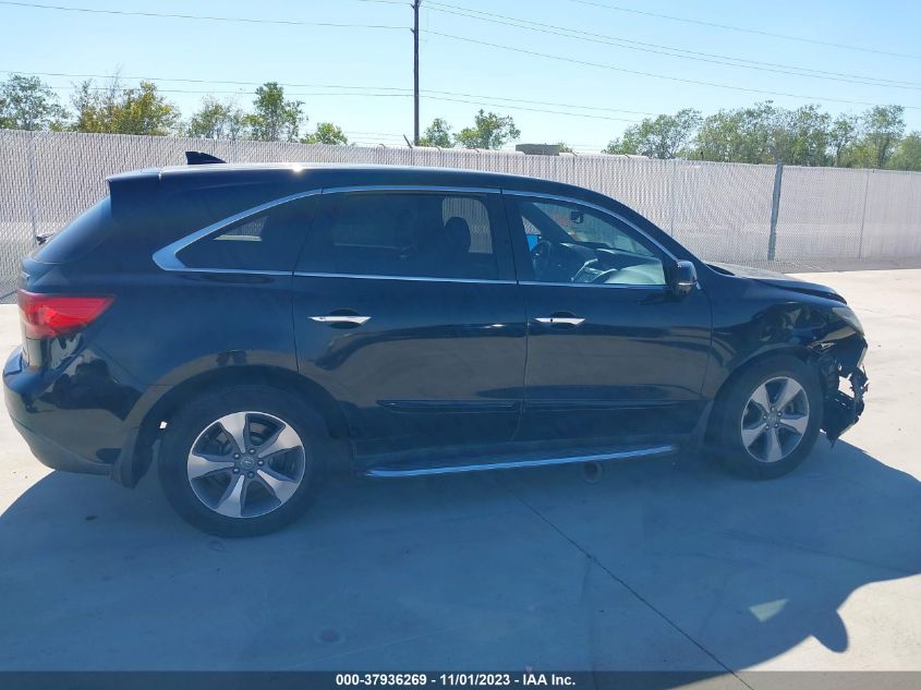 2014 ACURA MDX - 5FRYD4H22EB014249