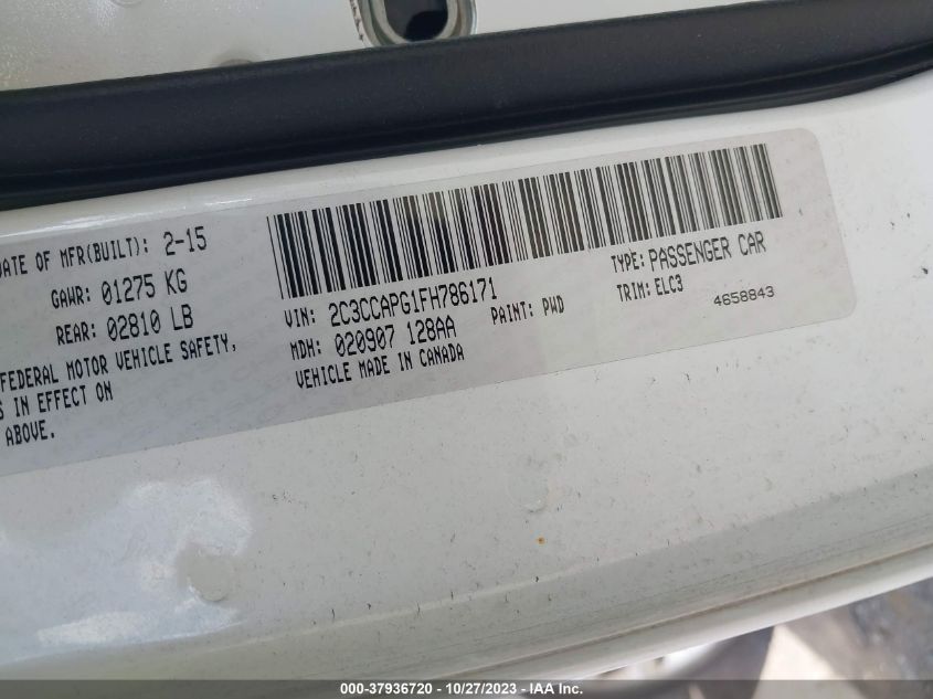 2015 CHRYSLER 300C PLATINUM - 2C3CCAPG1FH786171