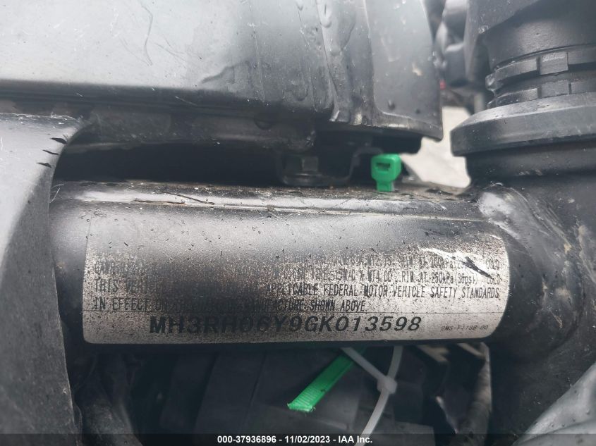 2016 YAMAHA YZFR3 MH3RH06Y9GK013598