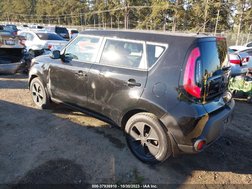 2015 KIA SOUL BASE - KNDJN2A24F7773345