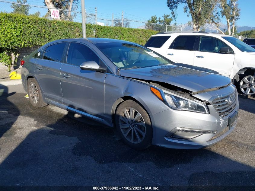 2015 HYUNDAI SONATA 2.4L SPORT - 5NPE34AF0FH236246