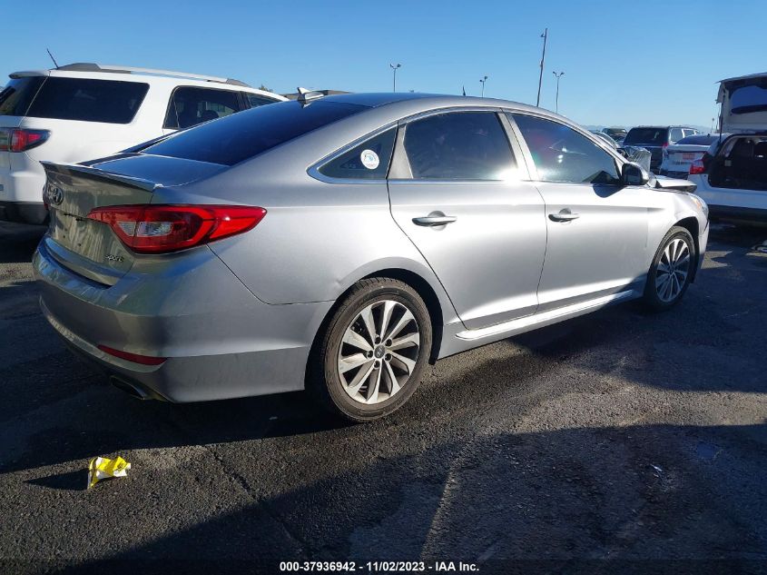 2015 HYUNDAI SONATA 2.4L SPORT - 5NPE34AF0FH236246