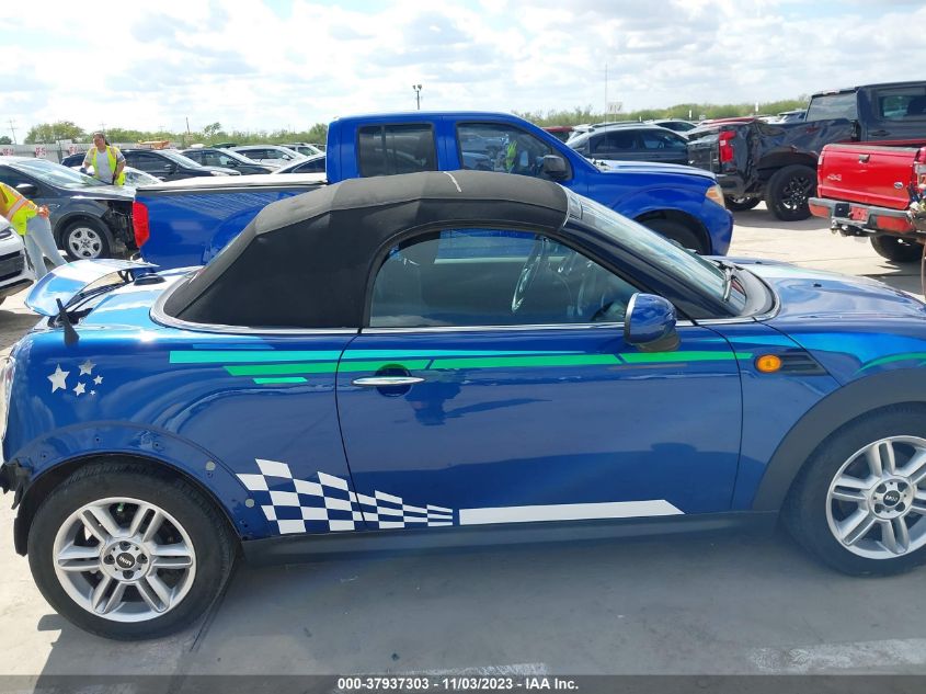 2013 MINI ROADSTER COOPER WMWSY1C50DT625286