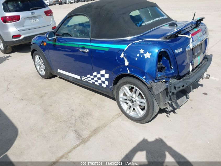 2013 MINI ROADSTER COOPER WMWSY1C50DT625286