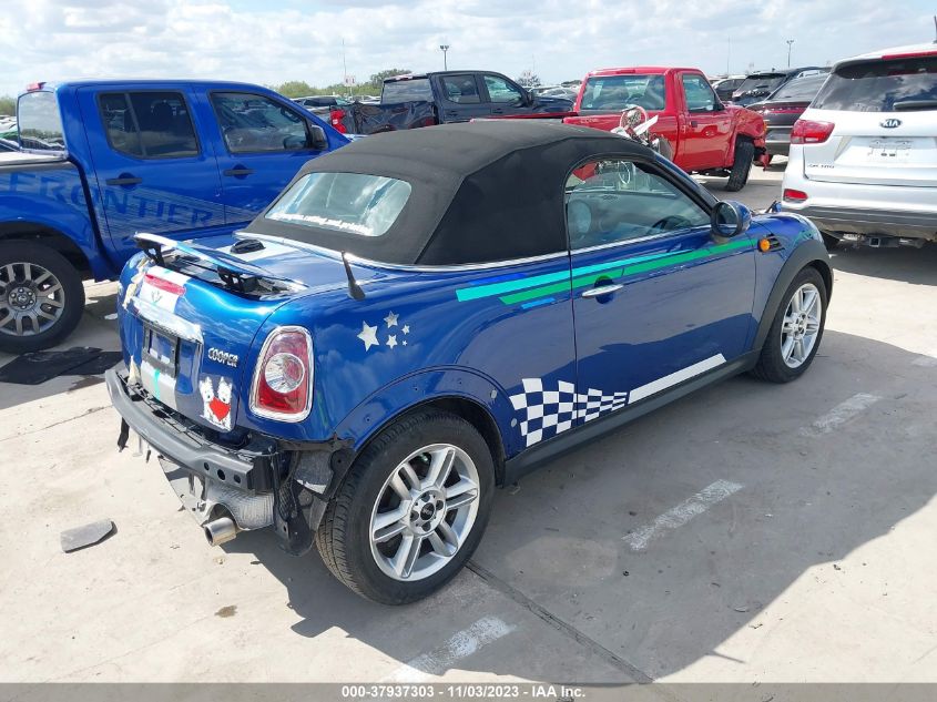 2013 MINI ROADSTER COOPER WMWSY1C50DT625286