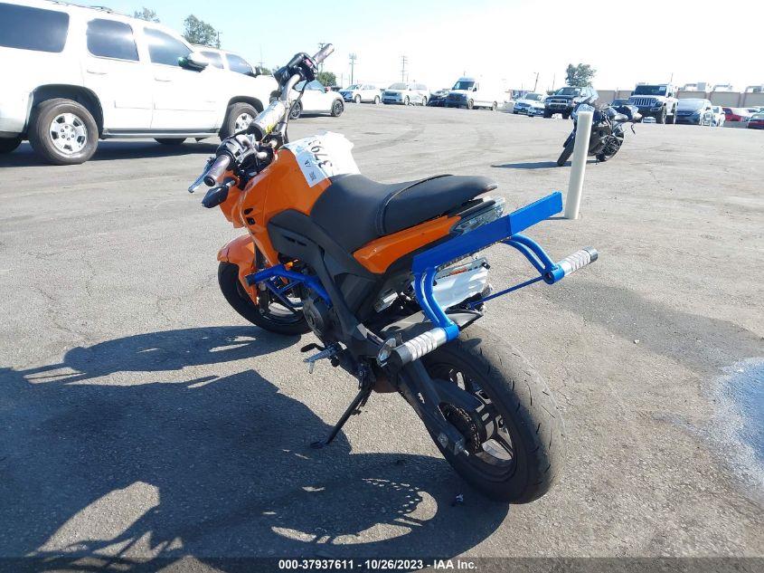 VIN JKABRRJ15KDA15208 2019 KAWASAKI BR125 J