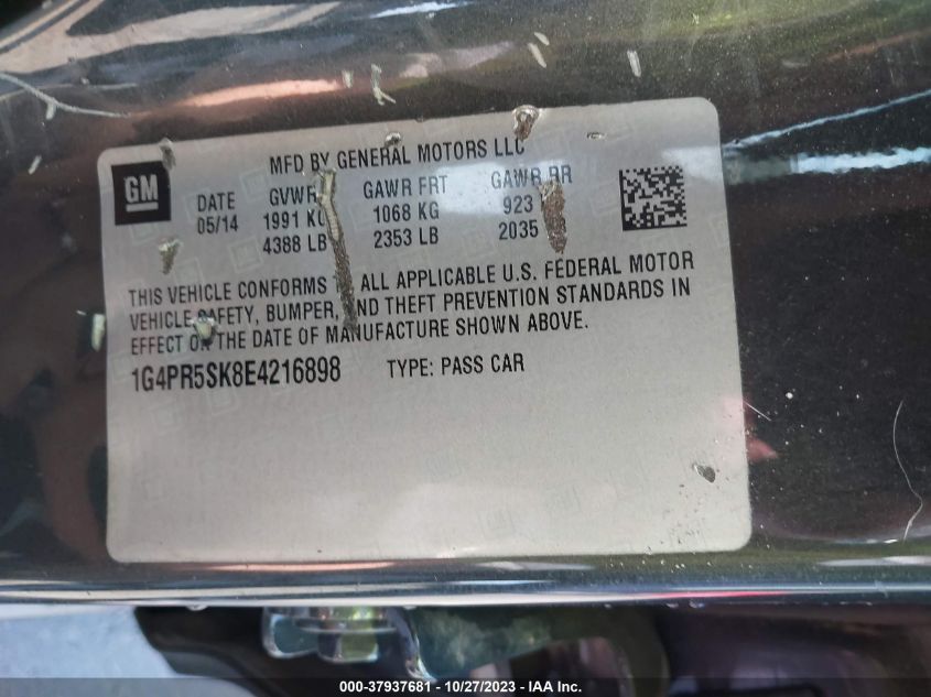2014 BUICK VERANO CONVENIENCE GROUP - 1G4PR5SK8E4216898