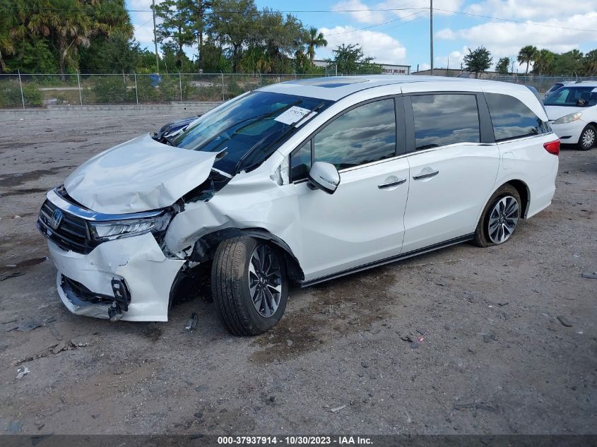 VIN 5FNRL6H71NB032256 2022 HONDA ODYSSEY EXL