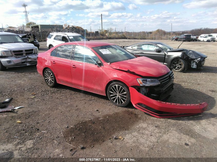 2016 VOLKSWAGEN JETTA SEDAN 1.8T SPORT - 3VWD17AJ9GM288927