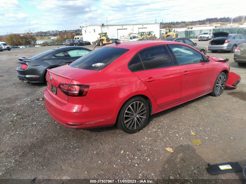 2016 VOLKSWAGEN JETTA SEDAN 1.8T SPORT 3VWD17AJ9GM288927