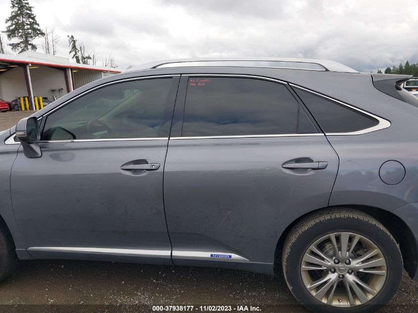 2013 LEXUS RX 450H JTJBC1BA0D2439136