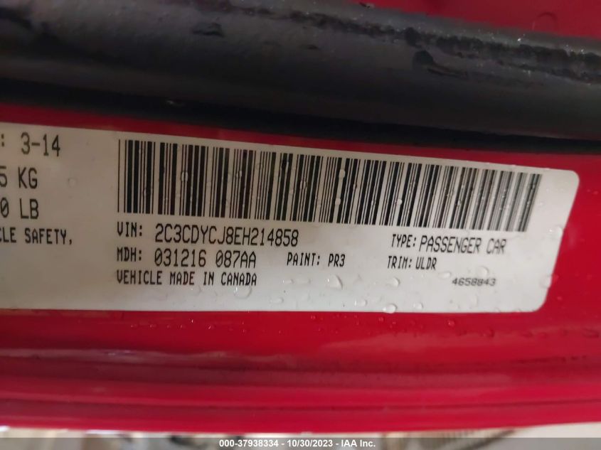 2014 DODGE CHALLENGER SRT8 - 2C3CDYCJ8EH214858