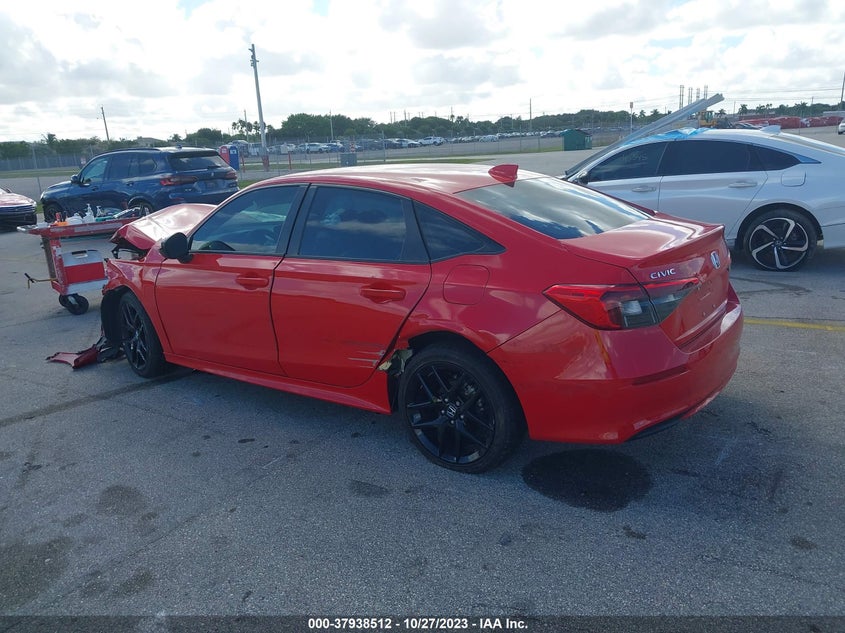 VIN 2HGFE2F55NH580506 2022 HONDA CIVIC SPORT