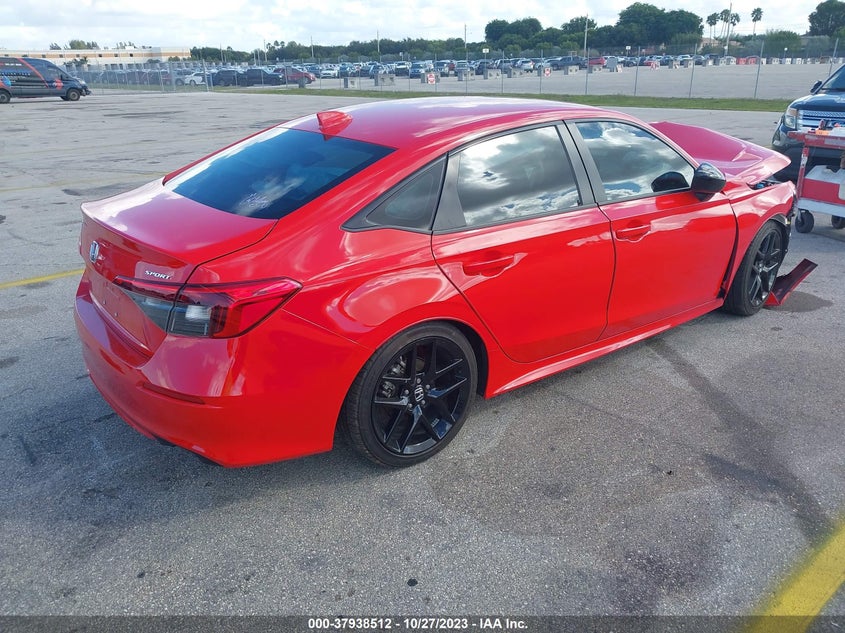 VIN 2HGFE2F55NH580506 2022 HONDA CIVIC SPORT